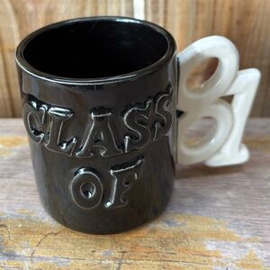 Black & White Graduate Class of 81 Ceramic Coffee Mug 10oz